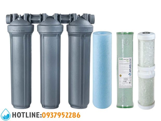 Bộ Lọc Nước Đầu Nguồn Gia Đình Atlas Filtri DP BIG Sanic 20 inch