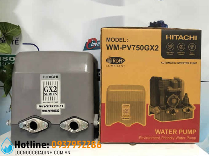 Bơm Tăng Áp Inverter Hitachi WM-PV750GX2 (Bơm Biến Tần)