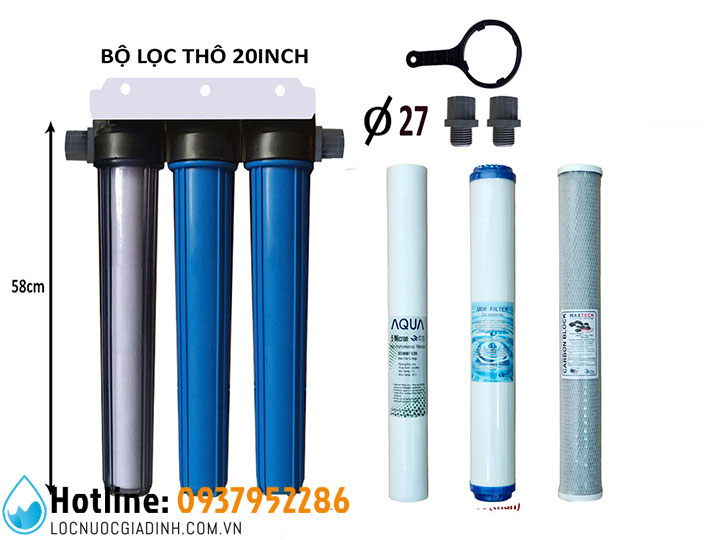 Top 5 Bộ Lọc Nước Đầu Nguồn 20 Inch Giá Rẻ