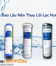 BẢNG THỜI GIAN THAY LÕI MÁY LỌC NƯỚC RO NANO VÀ UF