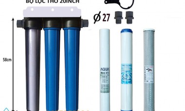 TOP 5 BỘ LỌC NƯỚC ĐẦU NGUỒN 20 INCH GIÁ RẺ